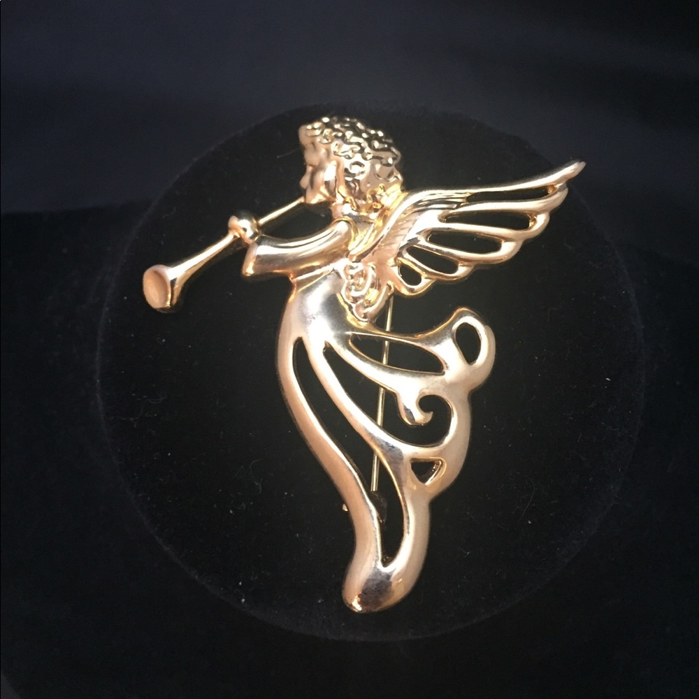 Vintage SFJ Angel Pin / Brooch